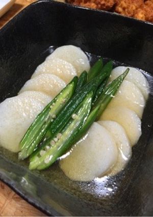 作り置きおかず！山芋とオクラの焼き浸し-レシピのメイン写真