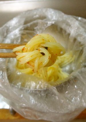 最速の冷製ペペロンチーノ(巻き巻き仕様）-レシピのメイン写真