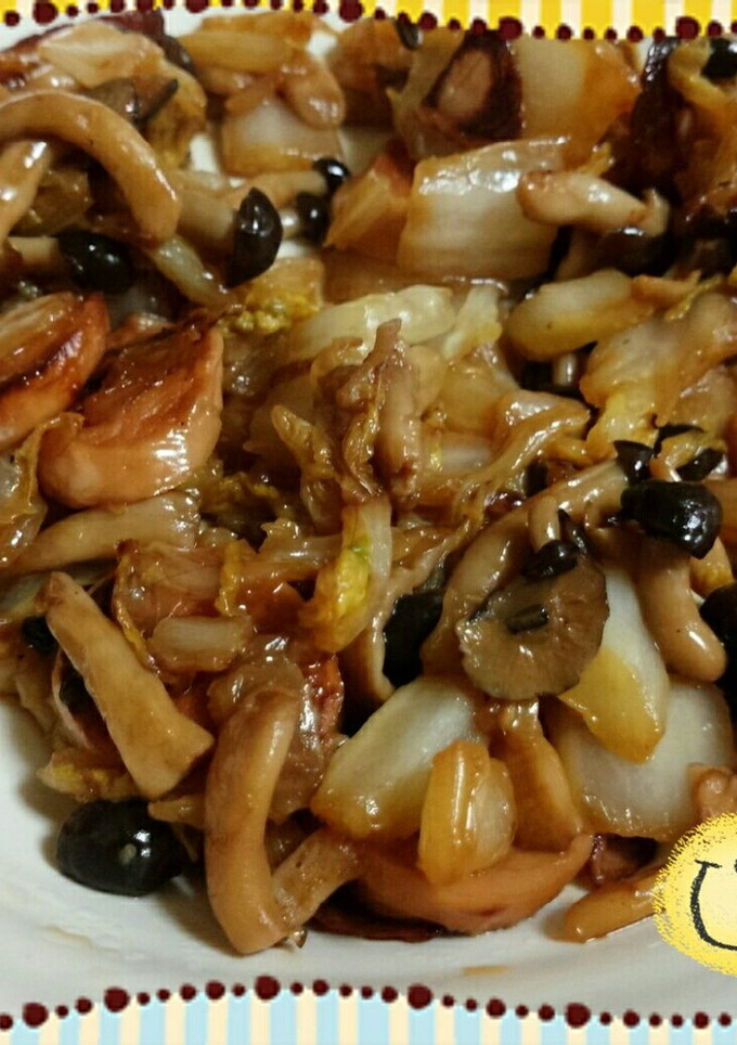 白菜としめじの中華炒め-レシピのメイン写真