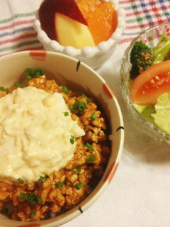 鶏そぼろ丼~チキン南蛮風~♡-レシピのメイン写真