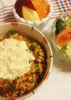 鶏そぼろ丼～チキン南蛮風～♡-レシピのメイン写真