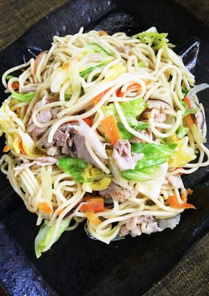 冷蔵庫の野菜で！味覇で絶品塩焼きそば-レシピのメイン写真