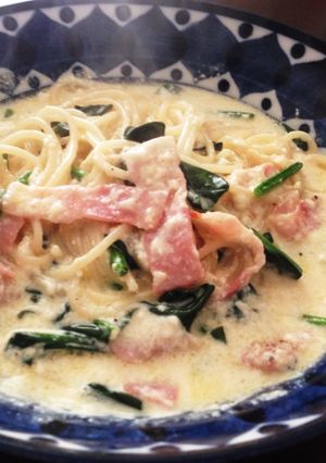 豆腐でヘルシー♡クリームパスタ-レシピのメイン写真
