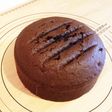 濃いチョコレートスポンジ生地
