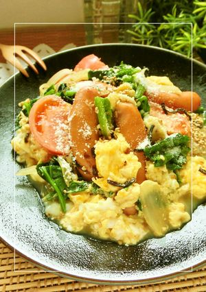 ご飯に合う♡ごてあらポー!!な卵野菜炒め-レシピのメイン写真
