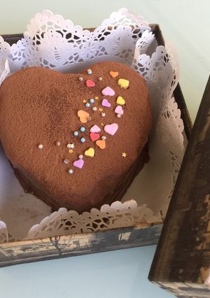 ハートのチョコレートケーキ-レシピのメイン写真