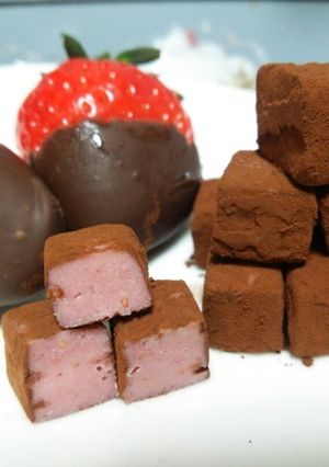 誰でも簡単に作れる！苺の生チョコ♪-レシピのメイン写真