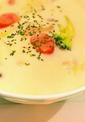 白菜としめじのクリームスープ-レシピのメイン写真