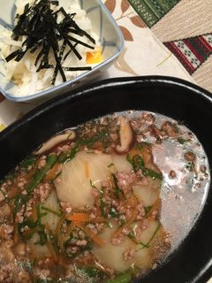 蕪の鶏そぼろ煮-レシピのメイン写真