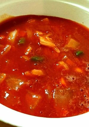 レンジで簡単❗野菜のトマトスープ-レシピのメイン写真