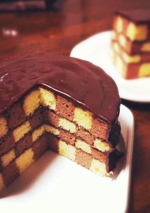 ★高級感★ダミエ チョコレートケーキ★-レシピのメイン写真