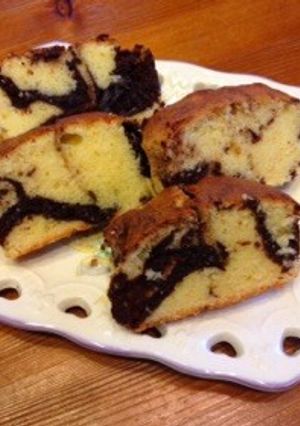 マーブルパウンドケーキ-レシピのメイン写真