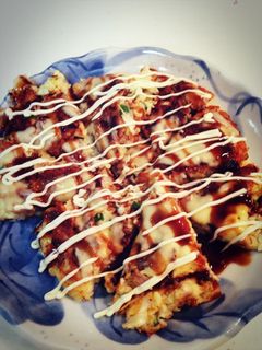 米粉と長芋のふわふわお好み焼き♪-レシピのメイン写真