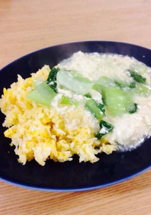 簡単!青梗菜のあんかけチャーハン-レシピのメイン写真