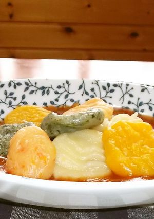 【休日のランチにも】三色野菜ニョッキ-レシピのメイン写真