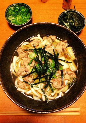 かんたん肉うどん-レシピのメイン写真