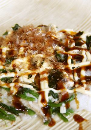 【簡単】ほうれん草と長芋のお好み焼き風-レシピのメイン写真