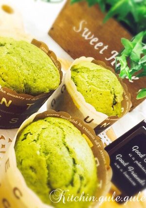 HMで抹茶&ホワイトチョコのマフィン-レシピのメイン写真