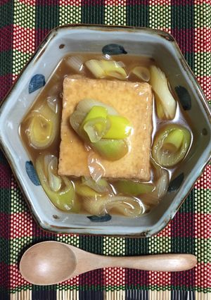 簡単!時短!厚揚げのめんつゆ煮-レシピのメイン写真