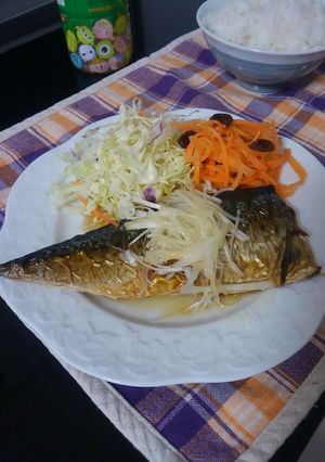 焼き魚はトースターで♪塩サバのネギ油がけ-レシピのメイン写真