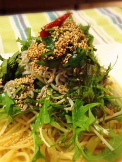 しらすと水菜のパスタ-レシピのメイン写真