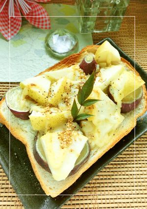 爽やかレモン♡林檎＆さつま芋のトースト-レシピのメイン写真