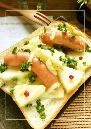 ごてあらポー!!×りんごのトースト-レシピのメイン写真