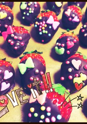 とっても簡単!いちごチョコ♡-レシピのメイン写真