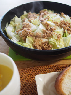 レンジで簡単!!白菜とシーチキンの蒸し煮-レシピのメイン写真