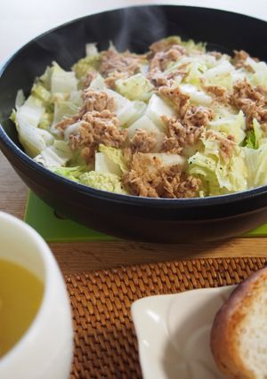 レンジで簡単！！白菜とシーチキンの蒸し煮-レシピのメイン写真