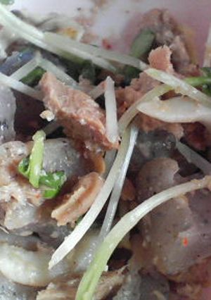 きのこんにゃく貝割ツナぽん酢-レシピのメイン写真