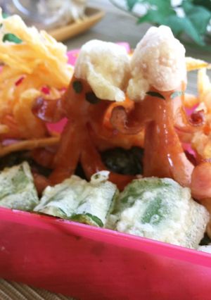 ごてあらポー星人✿お忍び天丼弁当-レシピのメイン写真