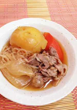 圧力鍋とめんつゆで簡単！ゴロゴロ肉じゃが-レシピのメイン写真