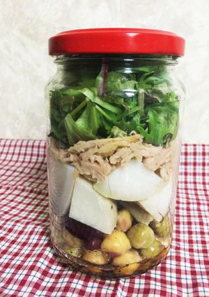 保存瓶で作り置き☆里芋と豆のジャーサラダ-レシピのメイン写真