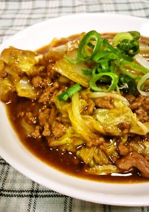 ちょっと本格的な麻婆白菜(๑◔‿◔๑)-レシピのメイン写真