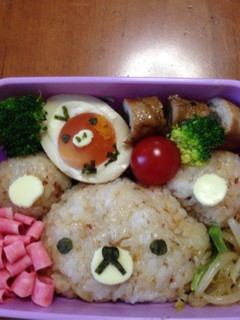 キャラ弁 簡単♪リラックマとキイロイトリ-レシピのメイン写真
