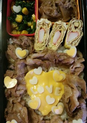 簡単☆バレンタインのLOVEお弁当♡-レシピのメイン写真