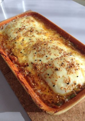 熱々！長ネギとツナのおつまみ餅グラタン-レシピのメイン写真