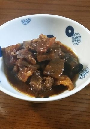 圧力鍋で牛スジのどて煮込み-レシピのメイン写真