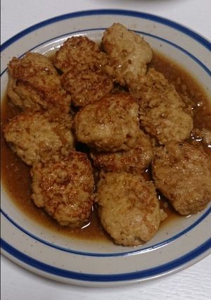 鶏つくねのリンゴジュース煮-レシピのメイン写真