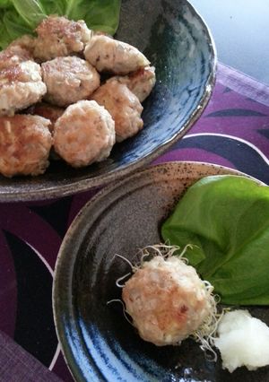 豚ひき肉ごぼう入り和風ハンバーグ！-レシピのメイン写真