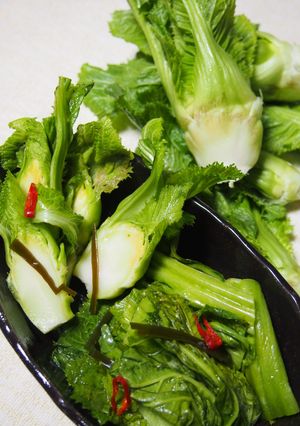 外葉も一緒に♪子持ち高菜の白醤油漬け-レシピのメイン写真