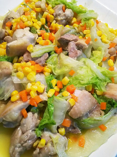寒い季節に♪白菜&鶏肉の洋風お鍋風-レシピのメイン写真