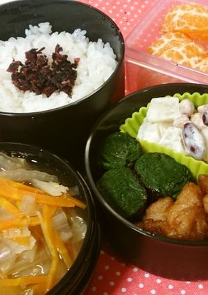 お弁当に☆お豆さんとじゃがさんサラダ-レシピのメイン写真