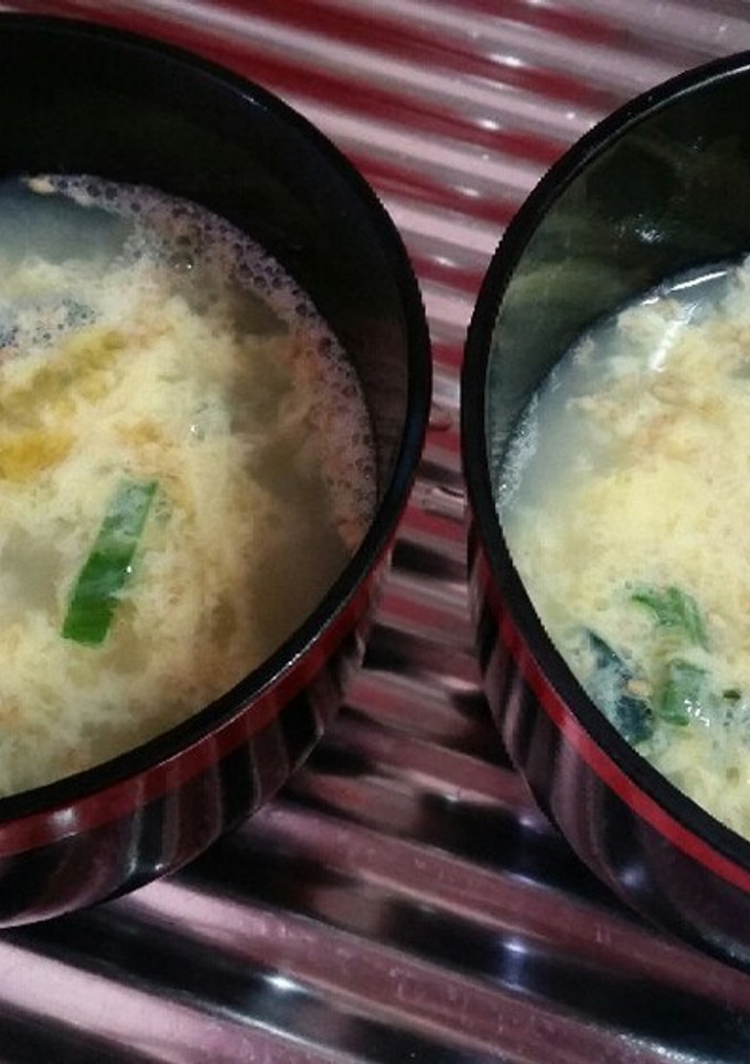 簡単、即席、ふわっふわ!!たまごスープ-レシピのメイン写真
