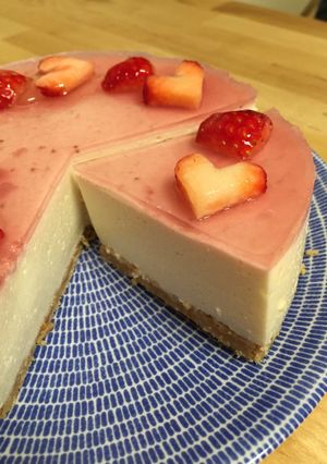 ヘルシー&軽やか♪豆腐レアチーズケーキ-レシピのメイン写真