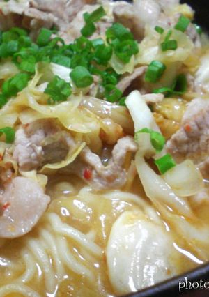 豚キムチ味噌ラーメン-レシピのメイン写真