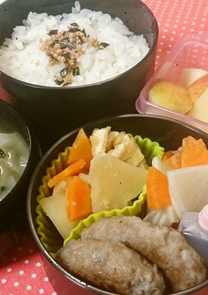 お弁当に☆ふんわふんわ☆蓮根バーグ☆-レシピのメイン写真