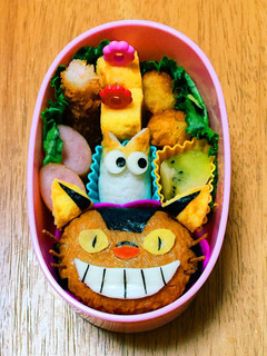 ねこバス♡キャラ弁♡-レシピのメイン写真