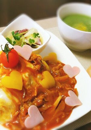 残り物ルーで♡簡単!オムハヤシ★-レシピのメイン写真